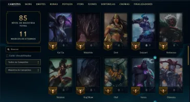 Esmeralda 4 com 60 Champs e 9 Skins