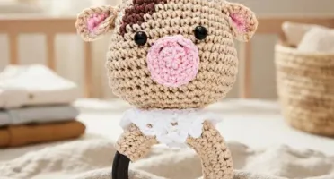Chocalho Boizinho Amigurumi