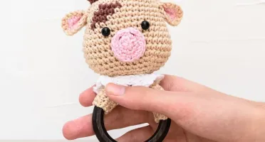 Chocalho Boizinho Amigurumi