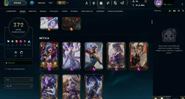 Conta Lol com skin transcendente