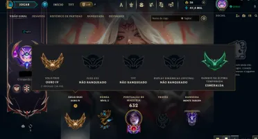 Conta Lol com skin transcendente