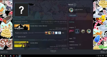 Conta steam cs prime , the witcher, raft e mais