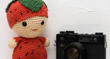 Bebê Moranguinho em Amigurumi