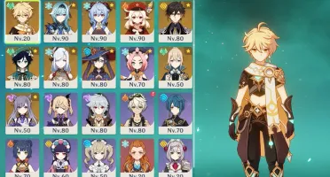 AR56 Eula c1 + pinhos, Zong C1, Ganyu + Ammos, klee+oração