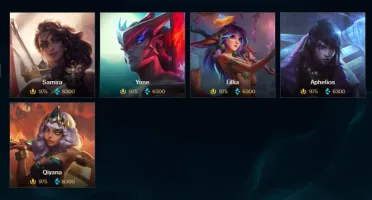 Conta lvl 206, 55 skins ativas