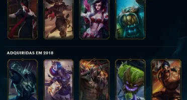 Conta lvl 206, 55 skins ativas
