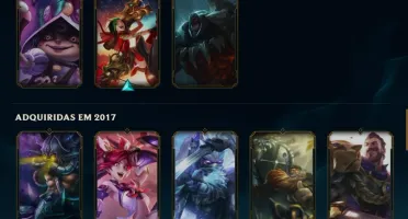 Conta lvl 206, 55 skins ativas
