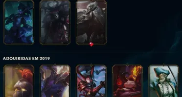 Conta lvl 206, 55 skins ativas