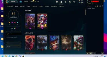 CONTA LEAGUE OF LEGENDS LVL 373 COM 84 SKINS