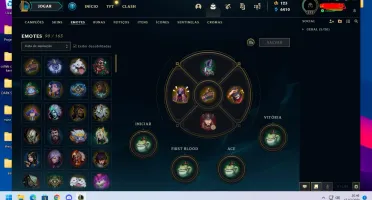 CONTA LEAGUE OF LEGENDS LVL 373 COM 84 SKINS