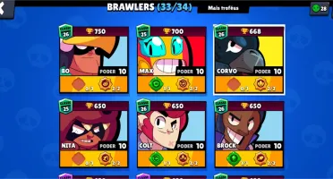 Brawl Stars | 20K | 33/34 Brawlers