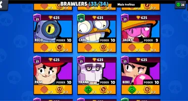 Brawl Stars | 20K | 33/34 Brawlers