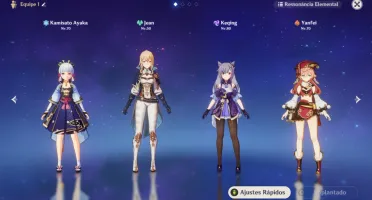 Ar51 Ayaka, Jean c1, Keqing, Child (Tartaglia),