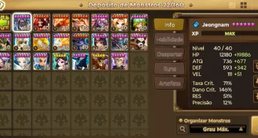 Conta Summoners war