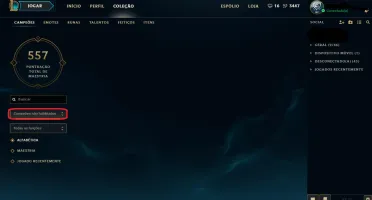 Conta de lol Ouro V (flex) 382 skins e todos campeoes