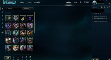 Conta de lol Ouro V (flex) 382 skins e todos campeoes