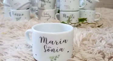 Xícaras 150 ml Personalizadas para Casamento