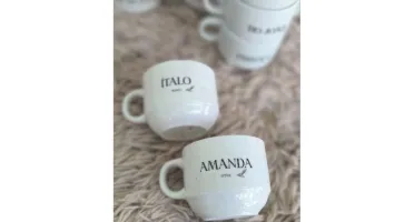 Xícaras 150 ml Personalizadas para Casamento