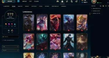 Conta de LOL (League Of Legends) Com várias Skins BARATA
