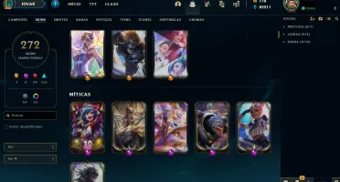 Conta de LOL (League Of Legends) Com várias Skins BARATA