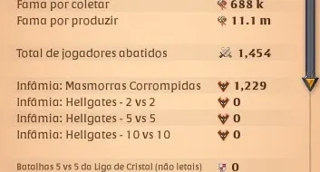 Conta Albion 700 De Spec Em Adaga E 700 De Spec Em Machado