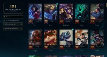 Lol - C.o.n.t.i + 118 Champs, 66 Skins/sem Elo