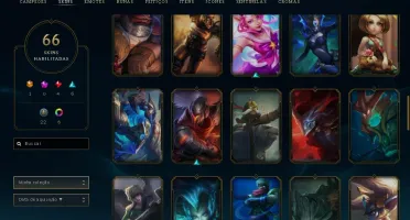 Lol - C.o.n.t.i + 118 Champs, 66 Skins/sem Elo