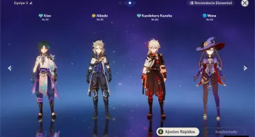 AR 43 - XIAO + LANÇA DE JADE, KAZUHA, ALBEDO, MONA, JEAN e +