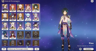 AR 43 - XIAO + LANÇA DE JADE, KAZUHA, ALBEDO, MONA, JEAN e +