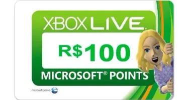Microsoft Gift Card R$ 100 - Xbox Live Brasil