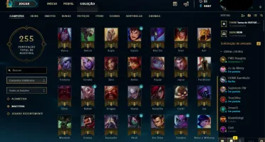 81 champs, 30 skins, 10 cromas e 109 ícones