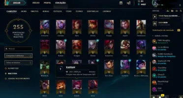 81 champs, 30 skins, 10 cromas e 109 ícones