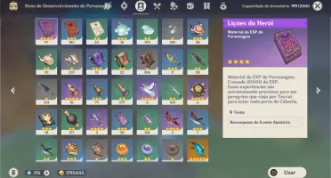 RA 45⭐️VENTI, KLEE, DILUC, JEAN + ARMA 5 ESTRELA⭐️