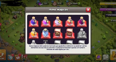 Clash of Clans CV 12 💎 +6.400 Gemas + Poções Full e +