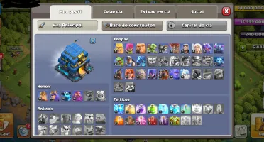 Clash of Clans CV 12 💎 +6.400 Gemas + Poções Full e +
