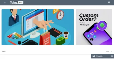 Template loja virtual no Blogger com checkout Via zap