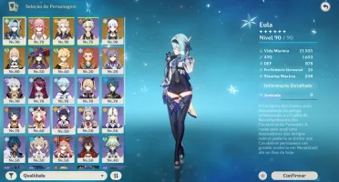 AR55 - Ayaka, Eula, Yae Miko, Albedo, Jean C1, Mona e Keqing