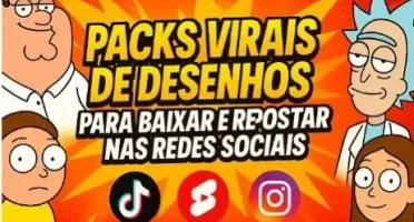 Packs Virais de Desenhos 2026 TikTok e Shorts! Atualizado