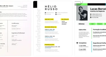Pack Premium de 17 Currículos Editáveis no Canva 2024 PRO