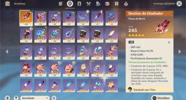 Vendo conta AR 36, Xiao + Venti + Espinha Celestial