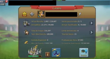 Castelo Nível 20 Lords Mobile