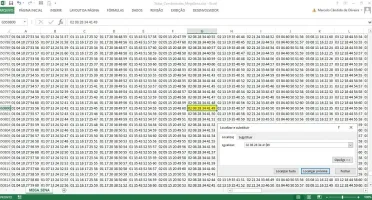 Todas combinações de números da MEGASENA em planilha Excel