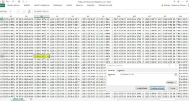 Todas combinações de números da MEGASENA em planilha Excel