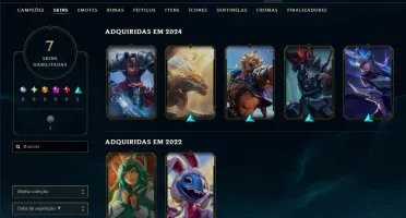 Platina 3 com 35 Champs e 7 Skins