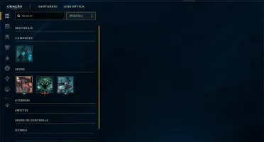 Platina 3 com 35 Champs e 7 Skins