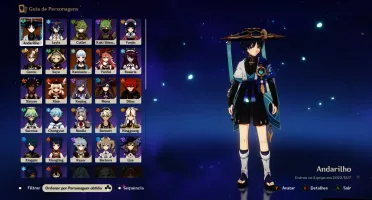 Conta Genshin Impact Ar54 Scaramouche + Ayaka + Klee