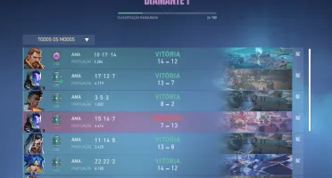 Contas valorant Diamante 1 mmr alto