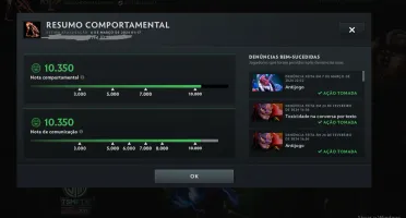 Conta Lenda 1, 3100 Mmr E 10.000 Conduta