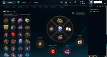 Conta lol com tyze triunfante Platina iv
