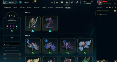 Conta Mestre - Nível 637 - +150 Pontos - 292 Skins
